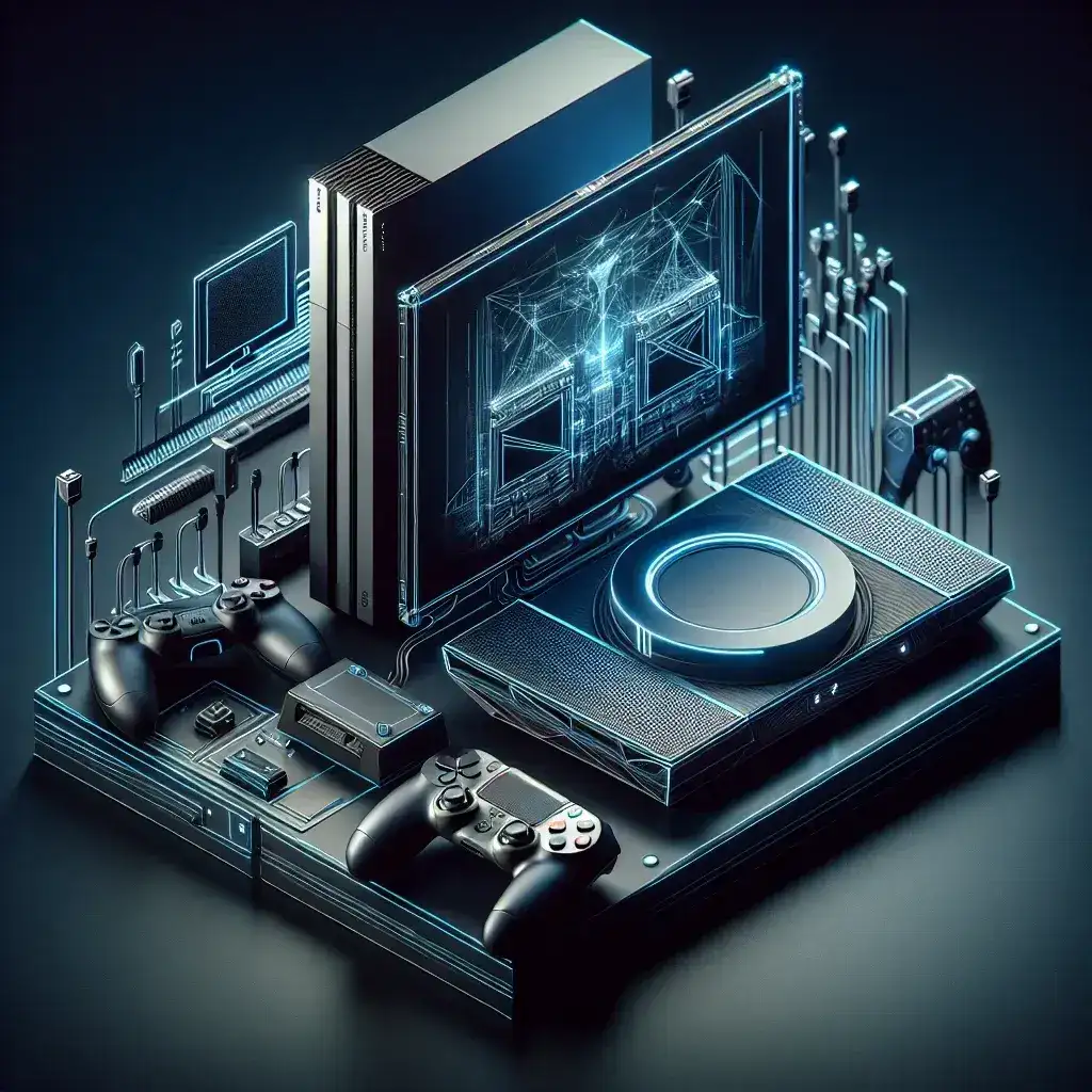 "Concept image of the Nintendo Switch 2 showcasing the 4K docked mode, highlighting its advanced graphics and design features."