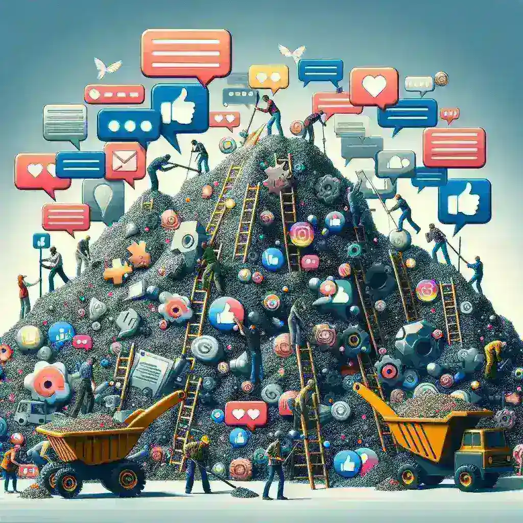 "Screen capture of a data mining tool showcasing user-generated content from online forums, illustrating strategies for effective content extraction in digital marketing."