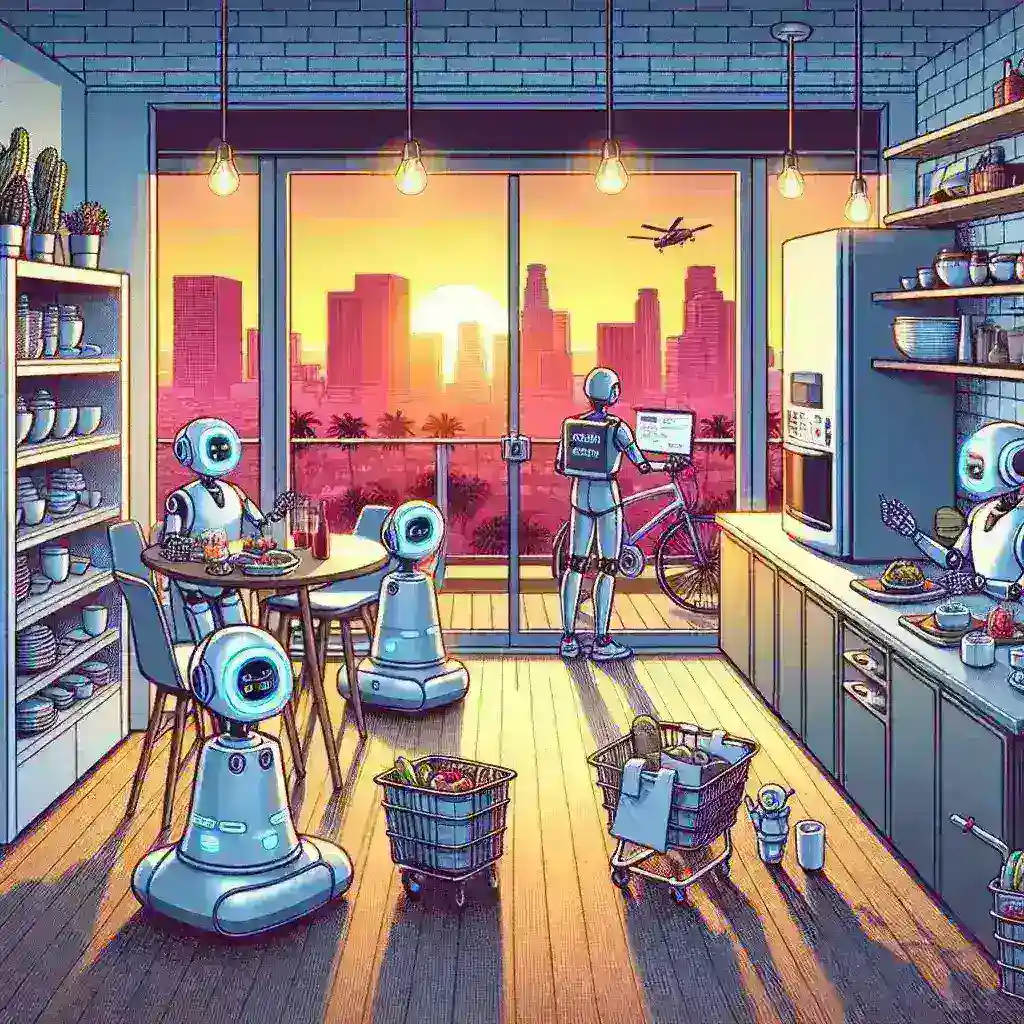 "AI-powered kitchen robotics in action at a DoorDash pilot program in Los Angeles, showcasing innovative technology transforming food preparation and delivery services."